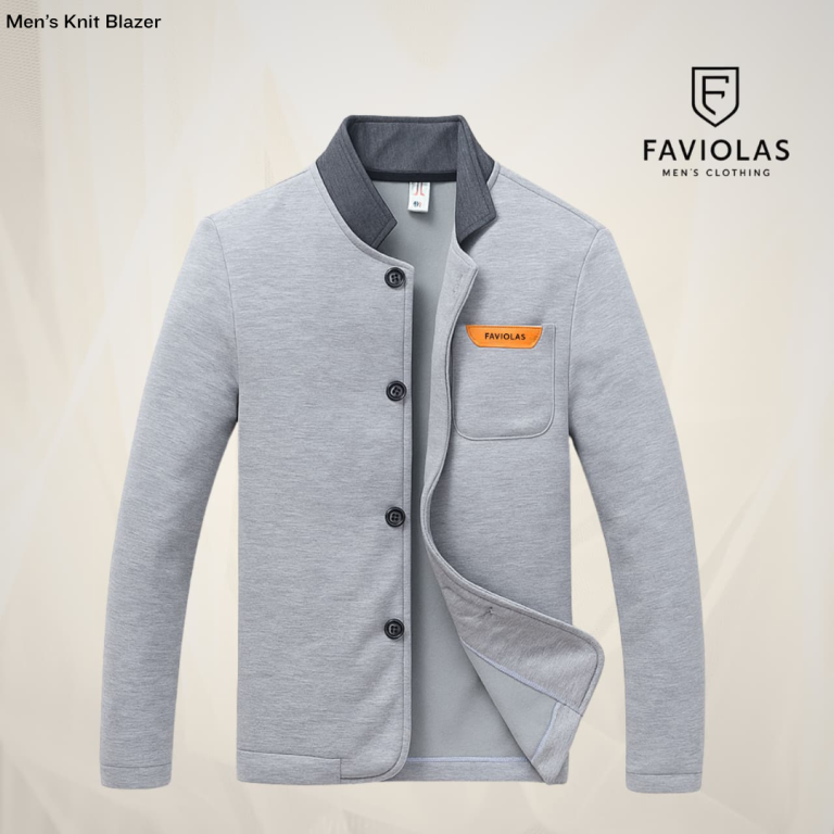 Knit Blazer Grey