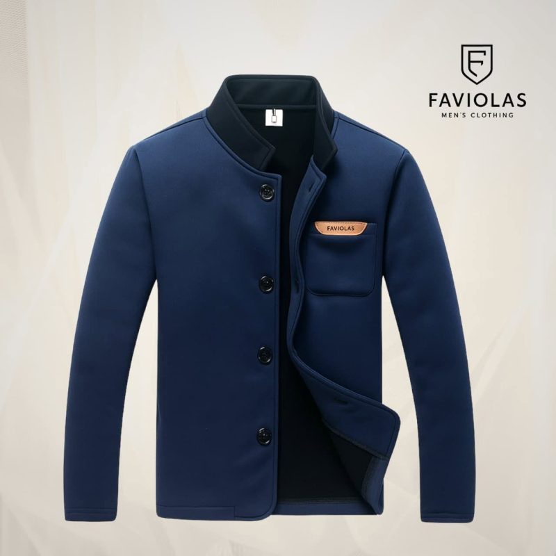 Knit Blazer Blue